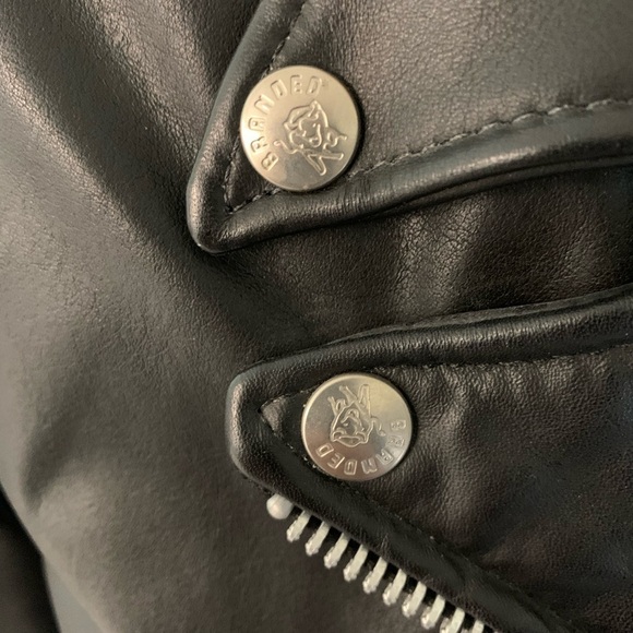 Vintage Black Leather Racer Motorcycle Lined Jacket‎ tassels beaded customized - Picture 6 of 16